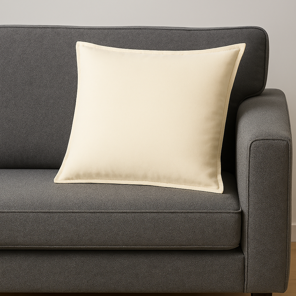 Beige Cotton Cushion 50x50 cm | Filled Cushion Online in UAE