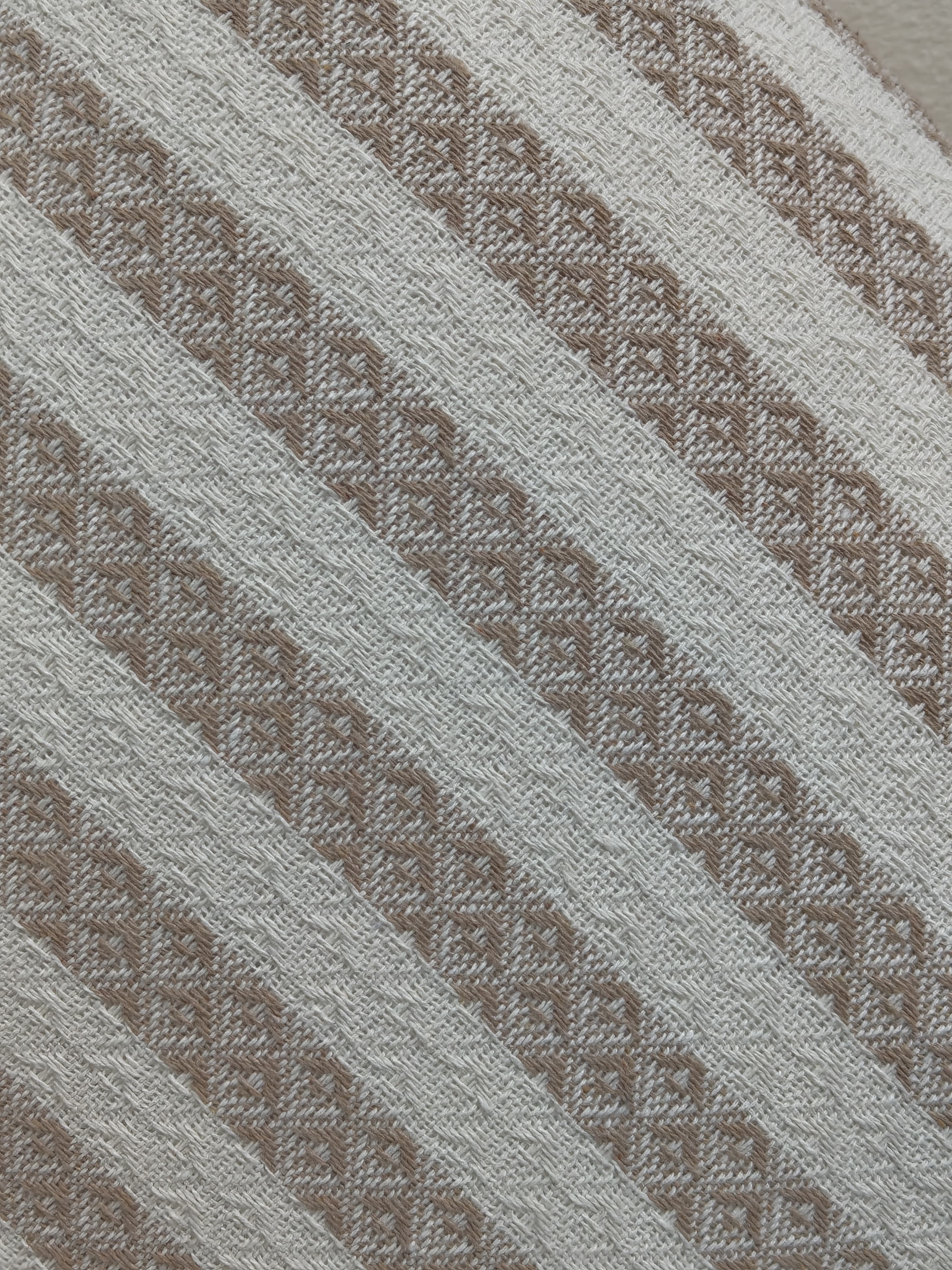 Decorative Stripe Cushions- Beige Colour -100% Cotton