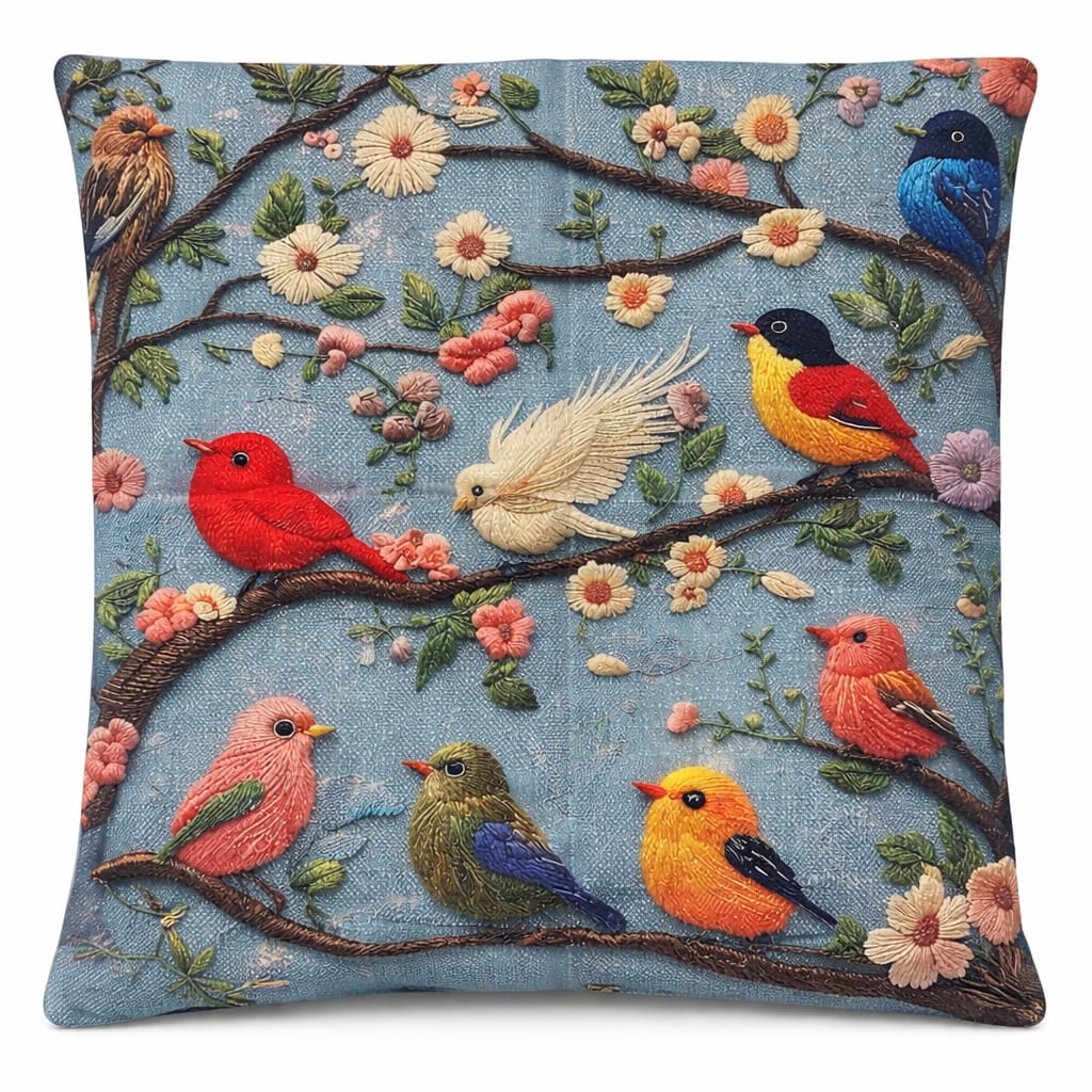 Decorative Songbirds Cushions with Insert/ Pillow