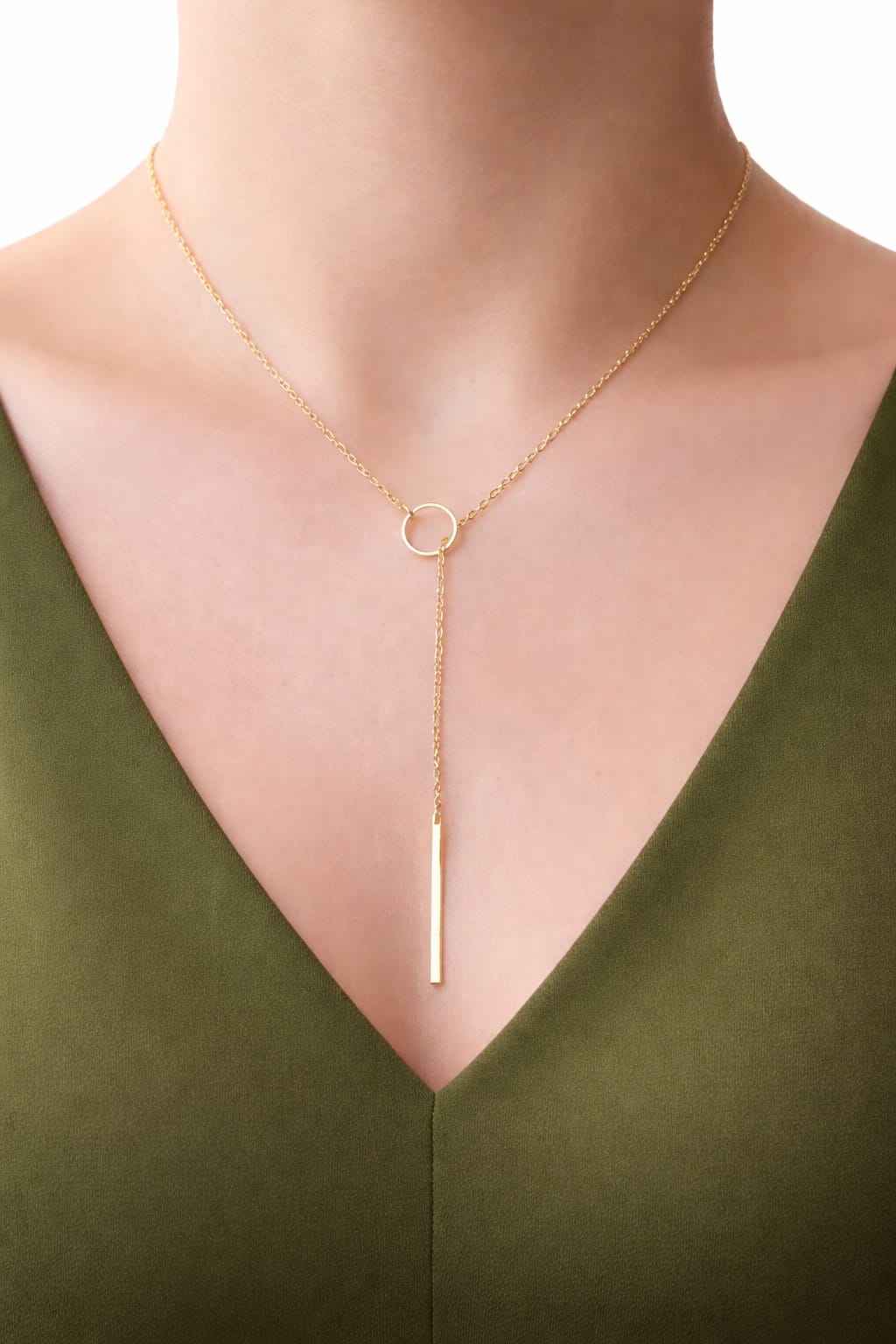 Circle Drop Necklace