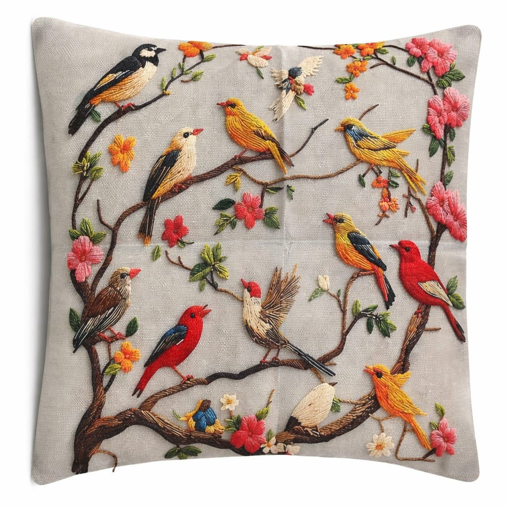 Decorative Songbirds Cushions with Insert/ Pillow
