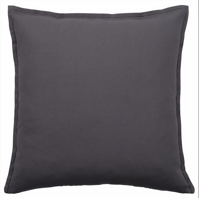 Dark Grey Cotton Cushion 50x50 cm | Filled Cushion Online in UAE